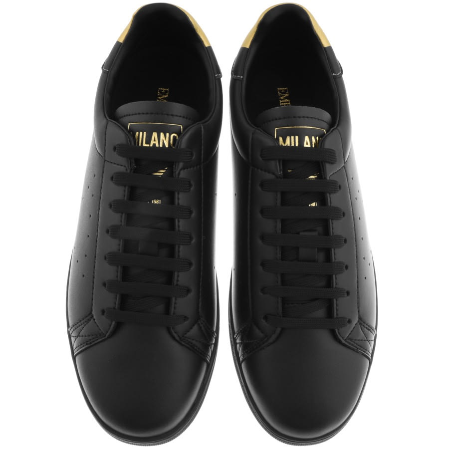 Alternative Image for ProductEmporio Armani Logo Trainers Black3